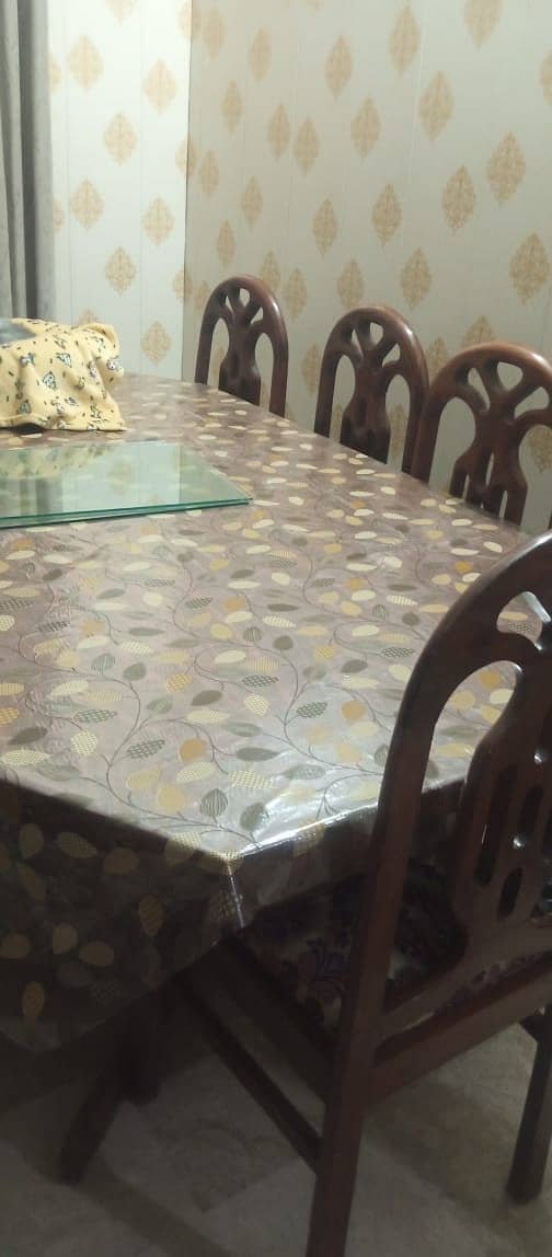 8 chairs wooden dining table 1