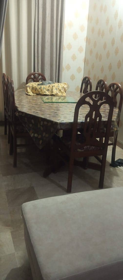 8 chairs wooden dining table 2