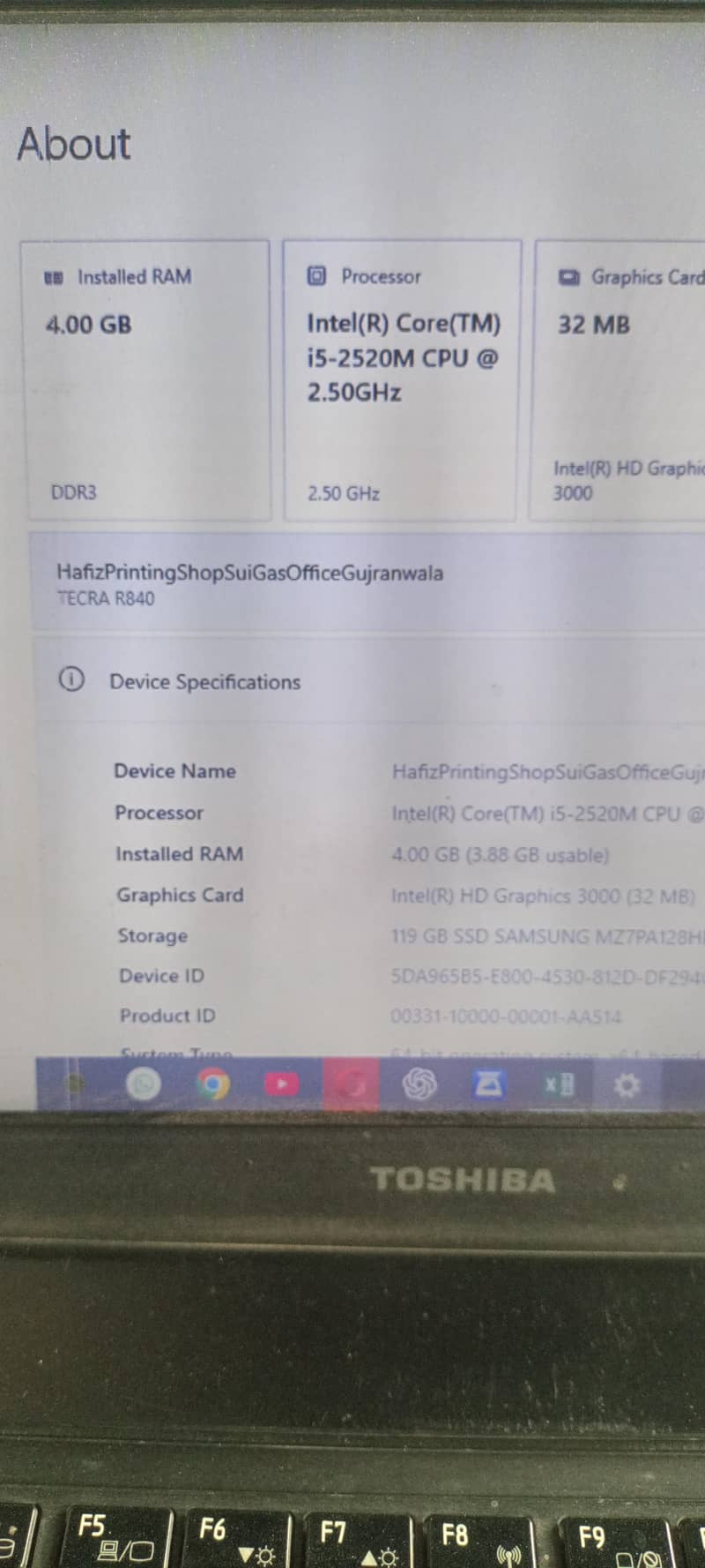 Laptop Screen Required 5
