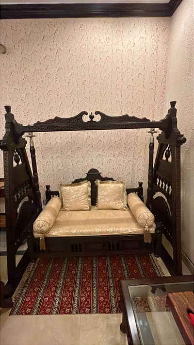 Antique Wooden deeyar wood swing/ jhoola