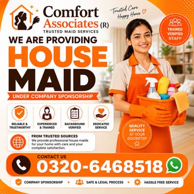 Maid / House Maids / cook / chef / Baby Sitter philpino maid available
