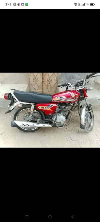 cg 125 full geniune black color 2016 model