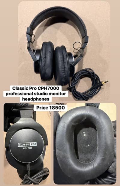 Classic pro CPH7000 Professional studio monitor headphone-Piano-Guutar