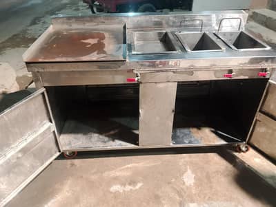 FRICE AND BURGER COUNTER AND BBQ STAND