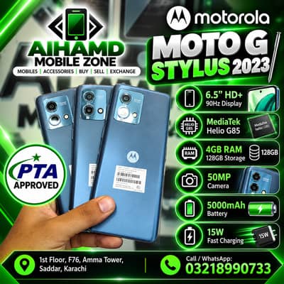 Motorola Moto G Stylus 2023 - 4GB RAM 128GB - PTA Approved
