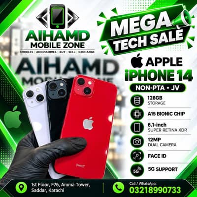 Apple iPhone 14 - 128GB - Water Pack - Non Pta