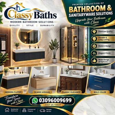 Classy Baths PVT Ltd | PVC Vanity, Tile Vanity, Wash Basin & Bathroom
