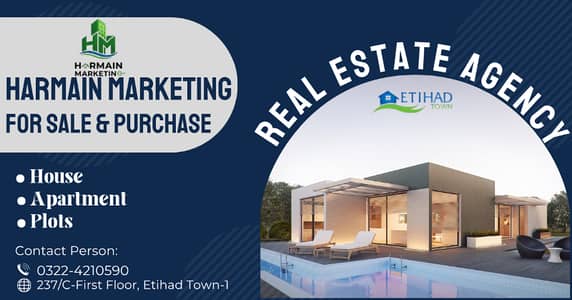 5 Marla Residential Possessioned, Corner, Registry Ready Plot Available For Sale in Etihad Town Phase-1 Raiwind Road Lahore.