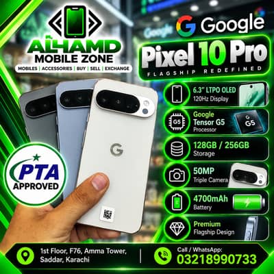 Google Pixel 10 Pro - 128GB & 256GB -  PTA Approved