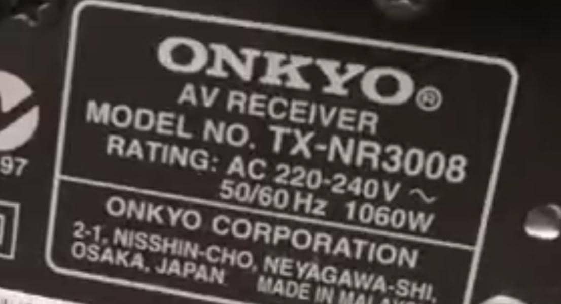 Onkyo Receiver 6