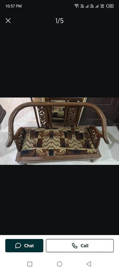 4 seater wooden sofa set