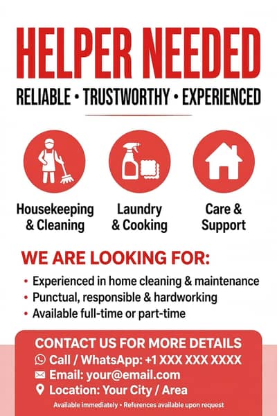 Helper need