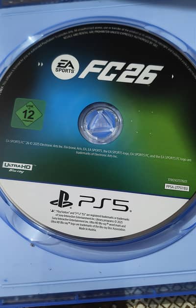 Fc 26 football game ps5 for sale in very good condition
