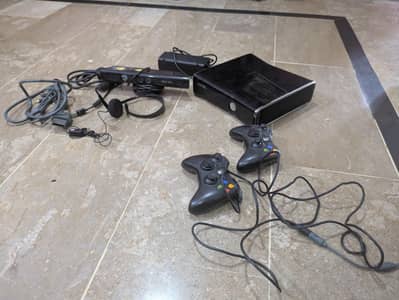 Xbox 360 with kinect and accessories