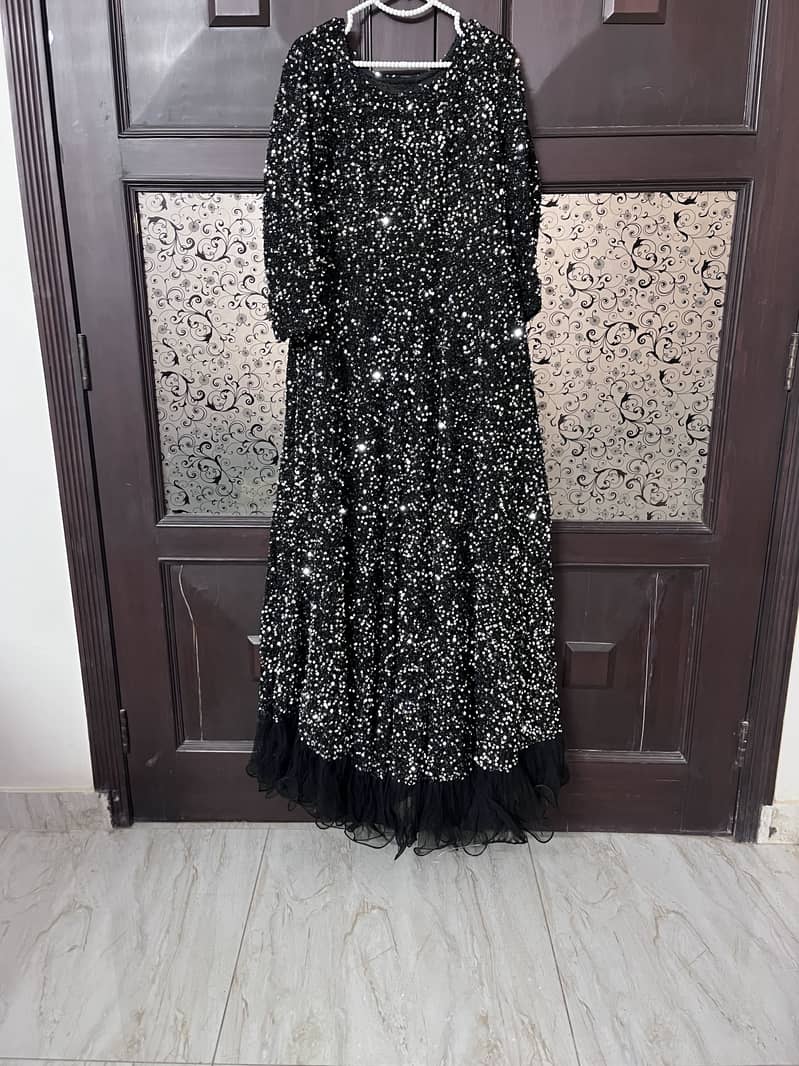 Beautifull black sequence maxi 0