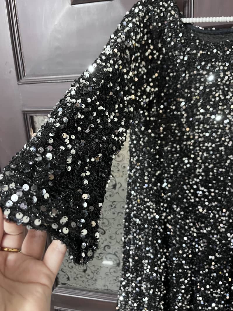 Beautifull black sequence maxi 2