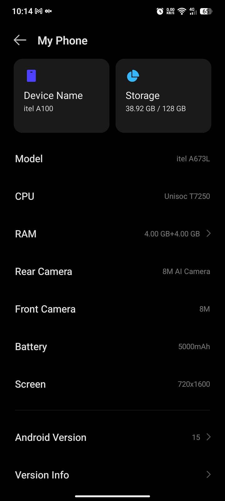 Itel Other A100 8