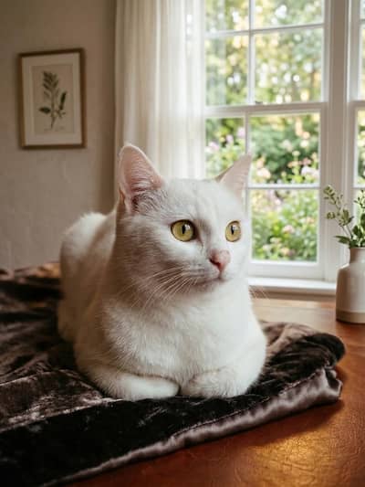 white Persian cat