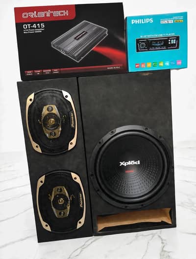 car complete sound 4 channel amplifier 12 inch woofer 6/9 Sp car tap