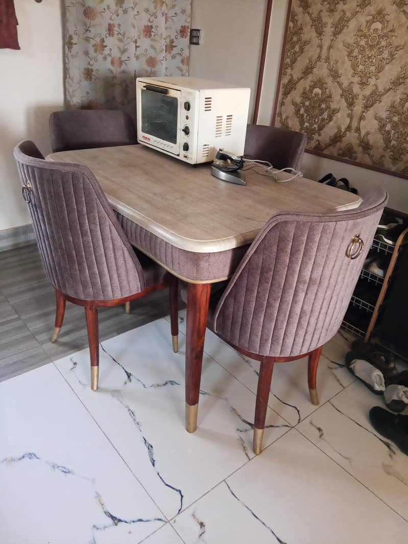urgent sell dinning table 4 chair - Dining Tables - 1120783488