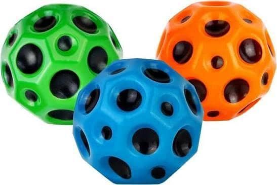 Moon Ball - Hyper Bouncy Ball - All Ages Extreme Bounce and Fun - Perfect for Active Play and Outdoor Games - Random Colors