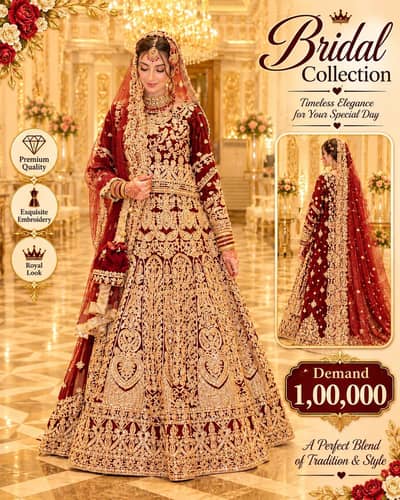Lehnga | Bridal Lehnga | Barat Dress | Bridal Dress | Lehnga For Sale
