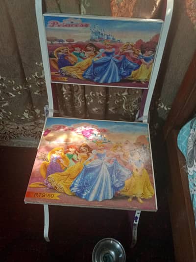 kids study Table with 1chair - Princess Design