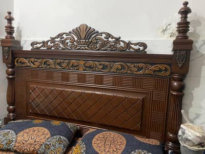 king size double bed,mattress,side tables