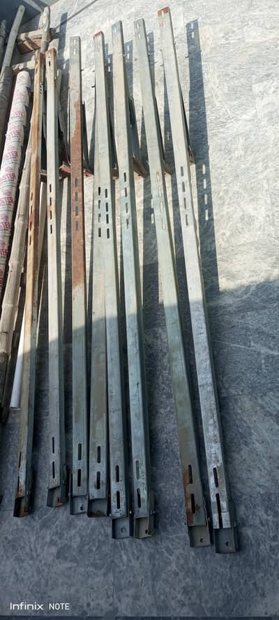 4 Used Metal Stands with Bolts for Sale