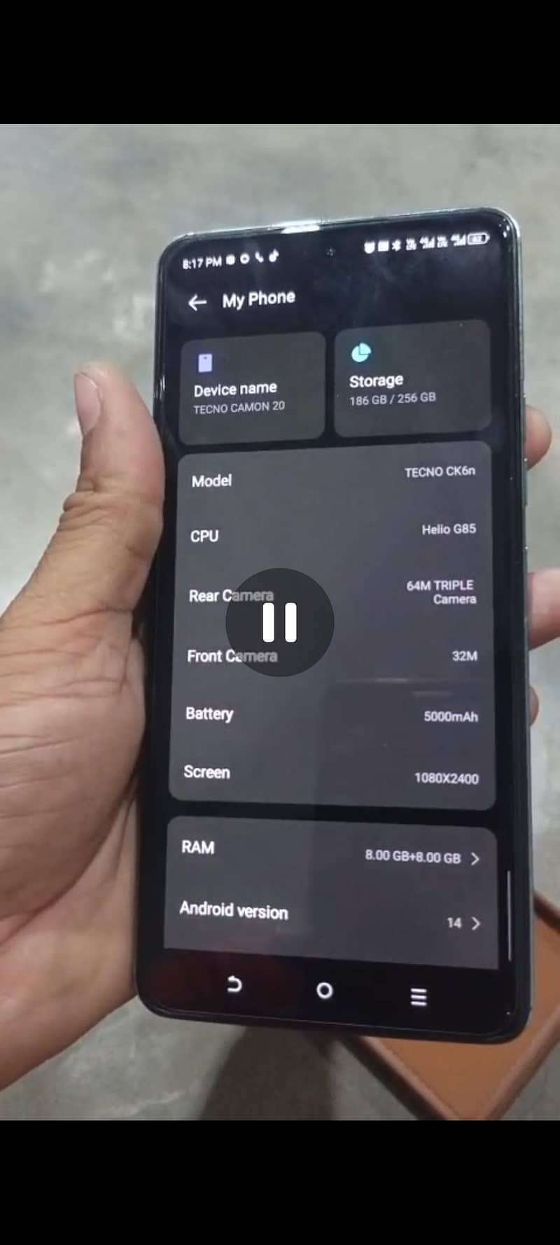 Tecno CAMON 20 5