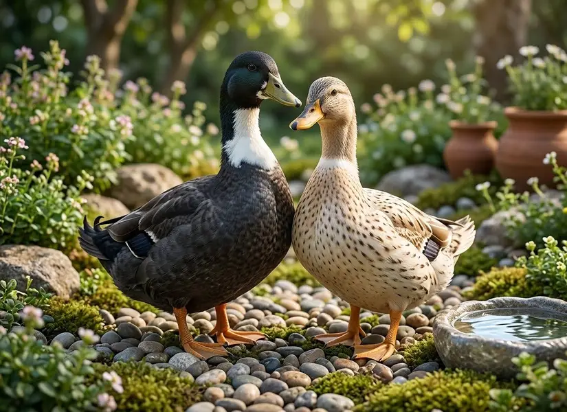 active breeding duck pair for sale ( female lying eggs) — photo 2
