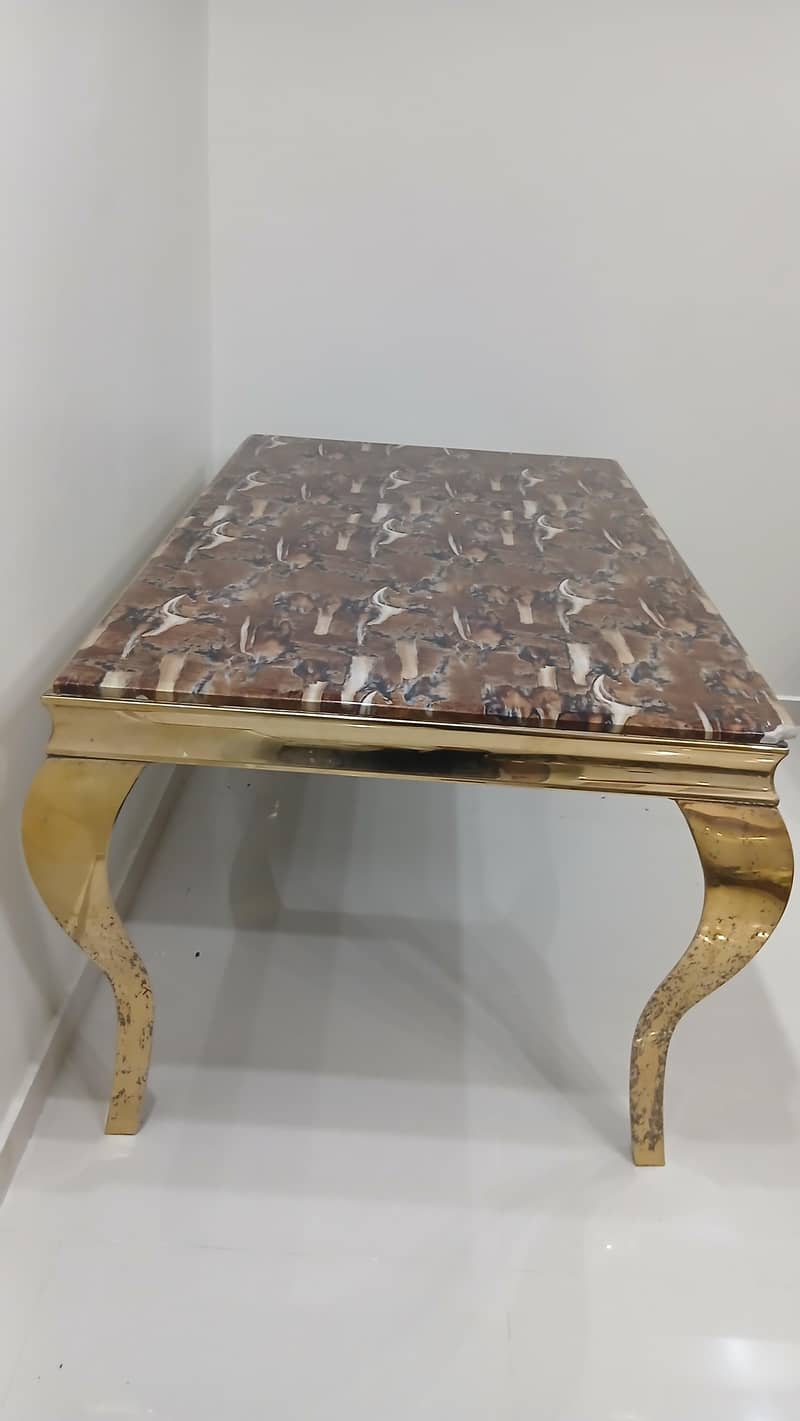 Dining Table with Marble head 1