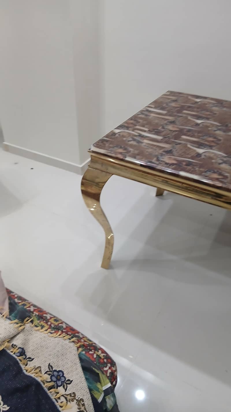 Dining Table with Marble head 3