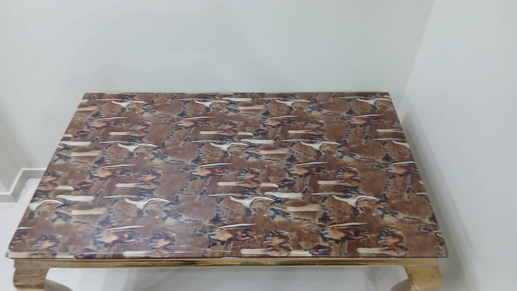 Dining Table with Marble head 4
