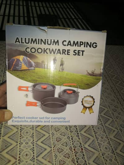 Aluminum camping cookware set
