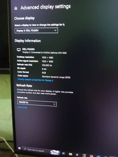 dell p2425h 100hz gaming monitor led lcd