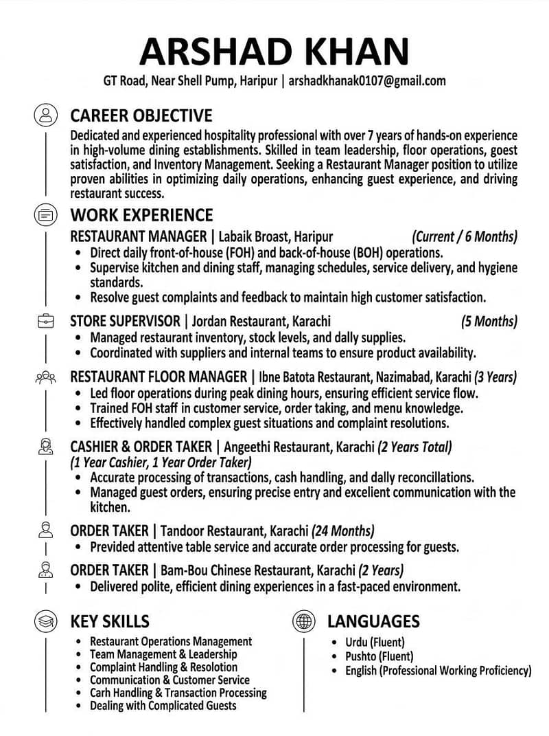 restaurant manager 1