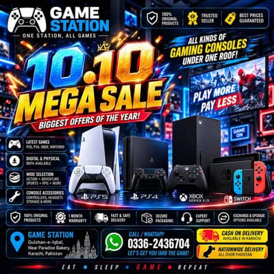 PS5|PS4|PS3 BEST PRICES XBOX ALL MODELS GAMES SHOP  IN KARACHI