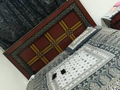 king wooden size bed is avabile in good condition