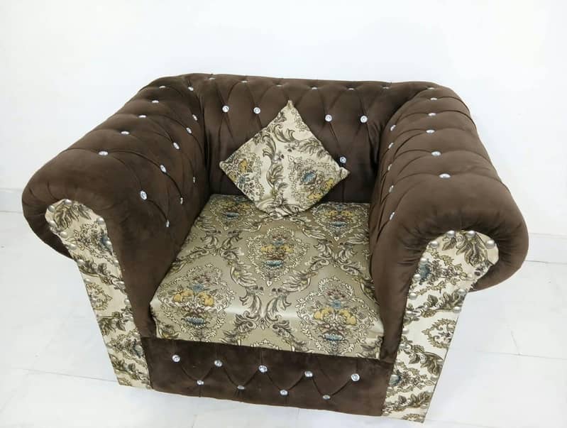 7 Seater Sofa Set Brown 1
