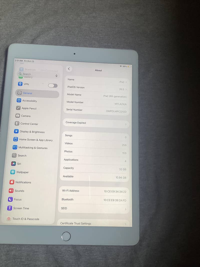ipad 8 generation all ok 4