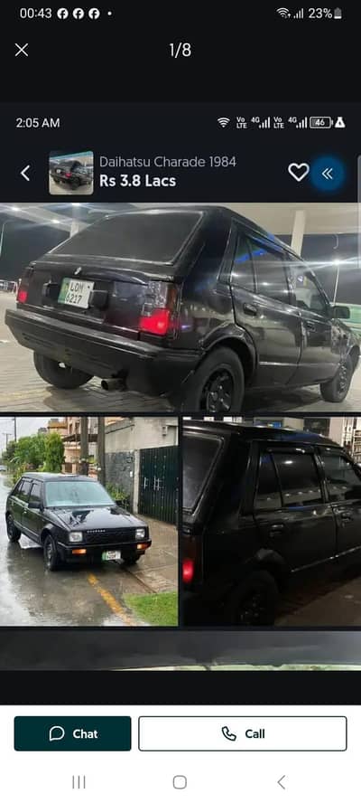 Daihatsu Charade 1984 vitz engine
