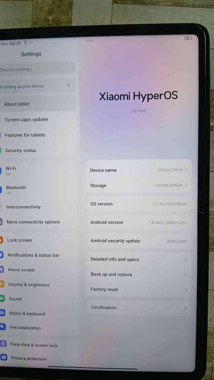 Xiaomi pad 6 1