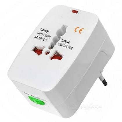 Universal Travel Adapter | All-in-One International Power Plug Converter | Multi-Standard Socket Adapter for Travel, Hotels, Home and Office | Compact Portable Charging Accessory for Compatible Devices