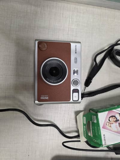 Fujifilm Instax Mini Evo Hybrid Instant Camera – Brown | Like New