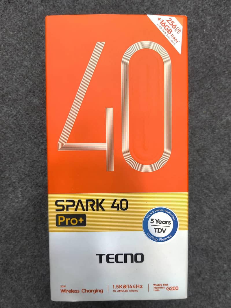 Tecno Spark 40 pro plus 6