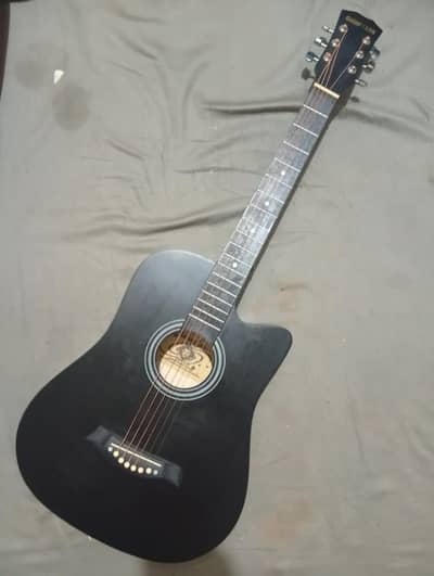 Acoustic Guitar in black Matt colour 10/10condition