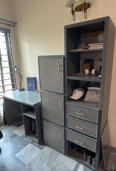 Study table& cupboard