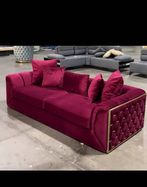 L shape sofa set/Poshish sofa/Corner sofa/Seven seater sofa/Sofa set 4