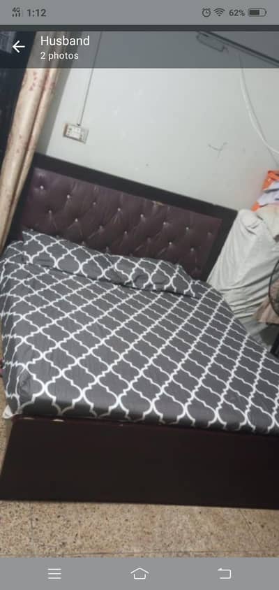 double bed with mettres 5/6fit size